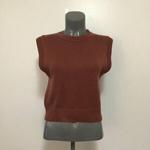 Wilfred Alps Sweater Vest Cognac Size S